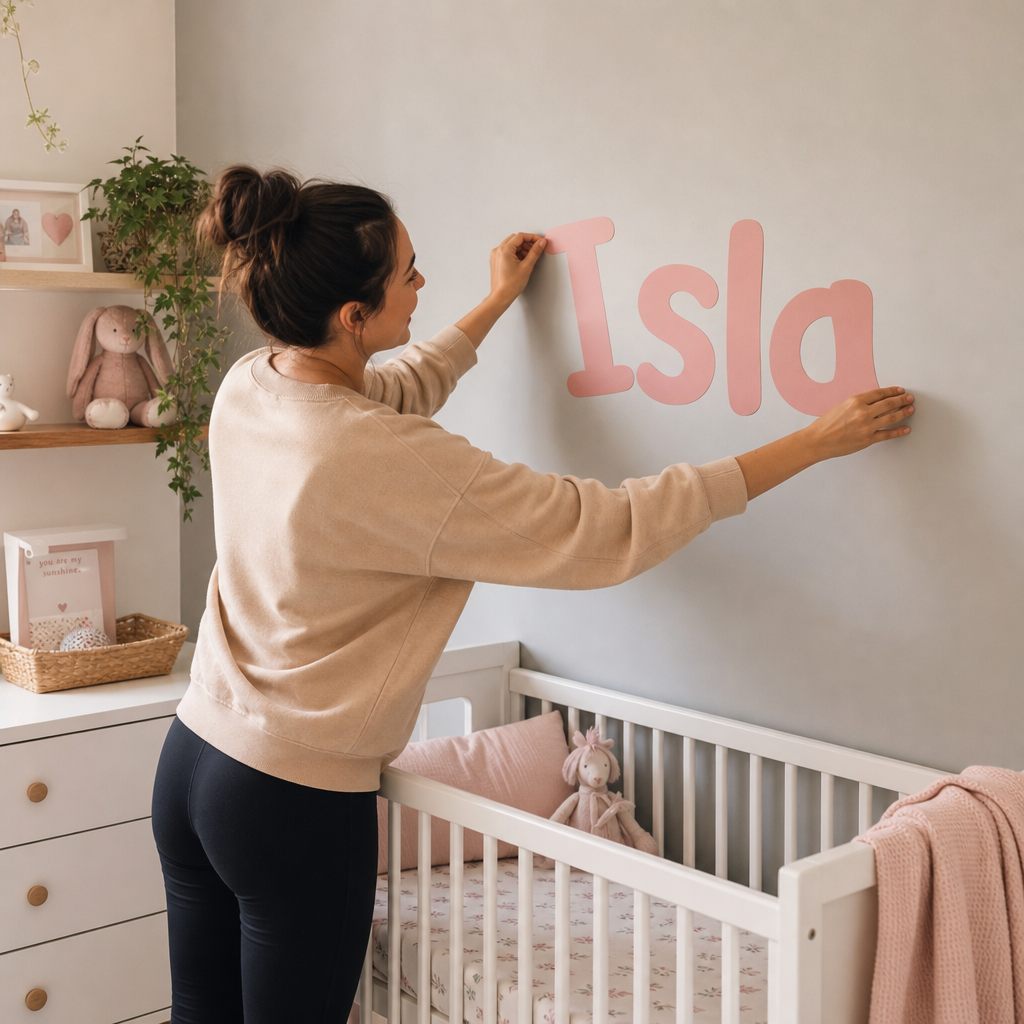 Kids room name decal